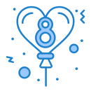 external balloon-womens-day-flatarticons-blue-flatarticons icon