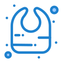 external bib-baby-shower-flatarticons-blue-flatarticons icon