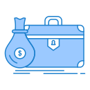 external briefcase-banking-money-and-business-economics-flatarticons-blue-flatarticons icon