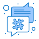 external chat-bubbles-communication-and-media-flatarticons-blue-flatarticons icon
