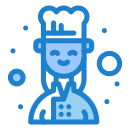 external chef-female-avatar-flatarticons-blue-flatarticons icon