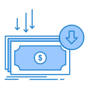 external cost-banking-money-and-business-economics-flatarticons-blue-flatarticons icon