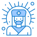 external doctor-coronavirus-superhero-flatarticons-blue-flatarticons-1 icon