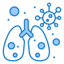 external infected-lungs-corona-virus-flatarticons-blue-flatarticons icon