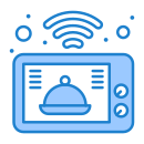 external microwave-oven-internet-of-things-flatarticons-blue-flatarticons icon
