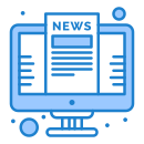 external news-communication-and-media-flatarticons-blue-flatarticons icon