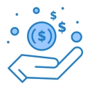 external save-money-shopping-and-commerce-flatarticons-blue-flatarticons icon