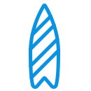 external surfboard-beach-flatarticons-blue-flatarticons icon