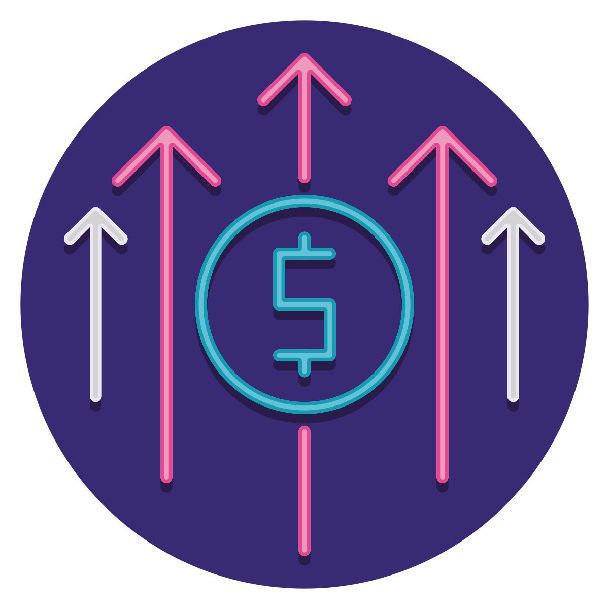 financial growth icon