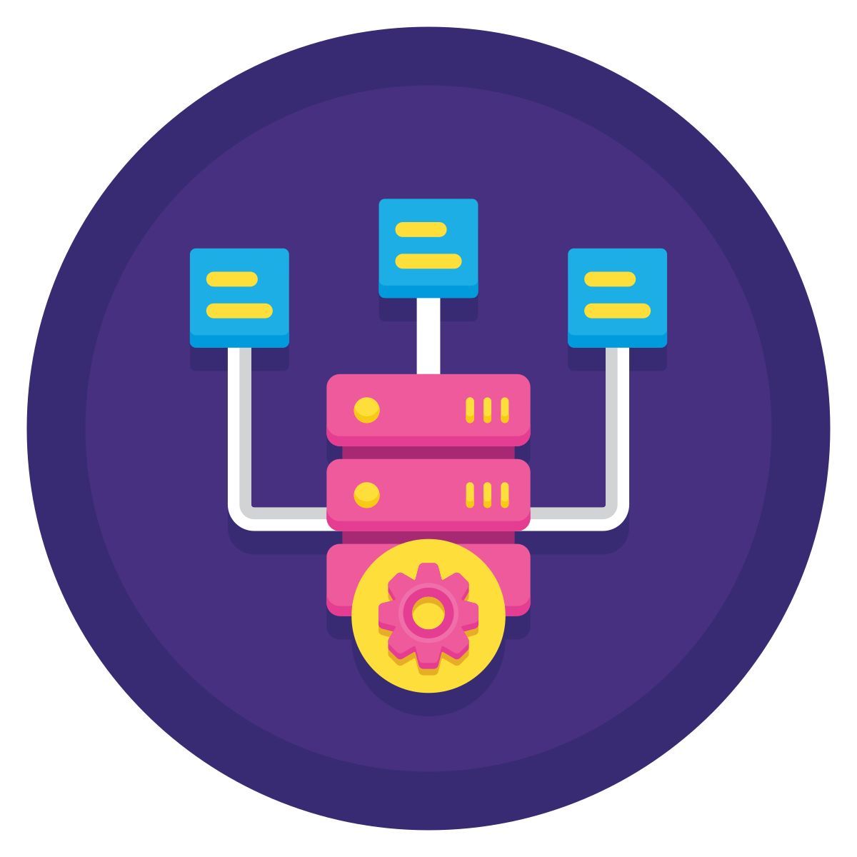 external marketing media agency flaticons flat circular flat icons icon