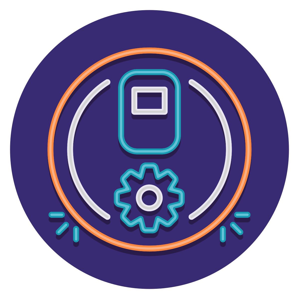 robot vacuum cleaner icon