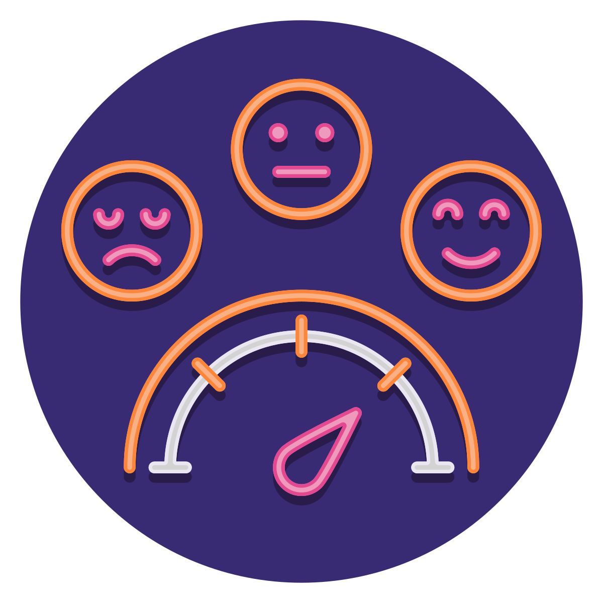 escala de satisfação icon
