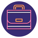 external briefcase-web-flaticons-flat-circular-flat-icons icon