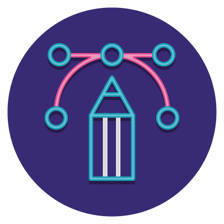 Design icon in Flaticons Flat Circular Style