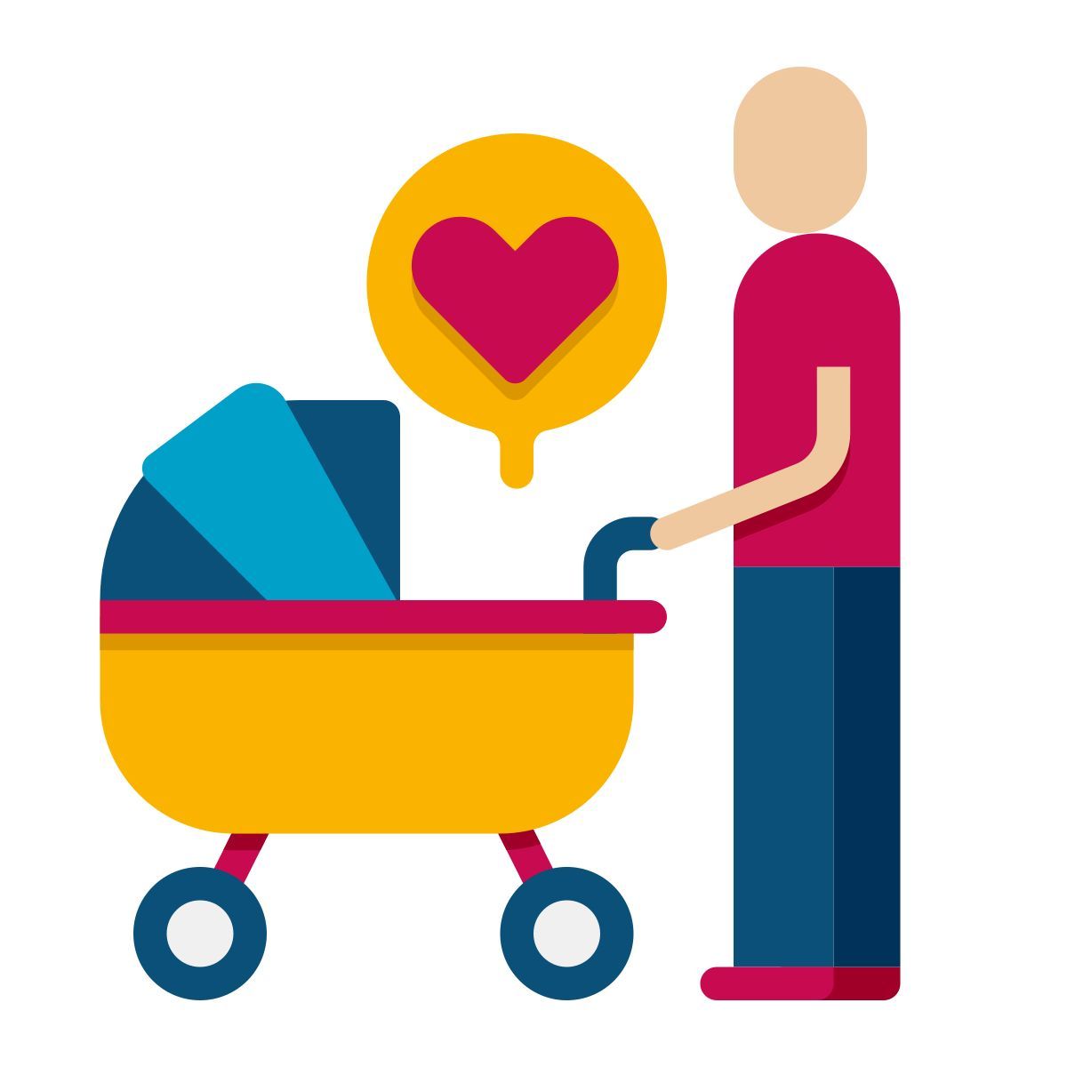 baby buggy icon