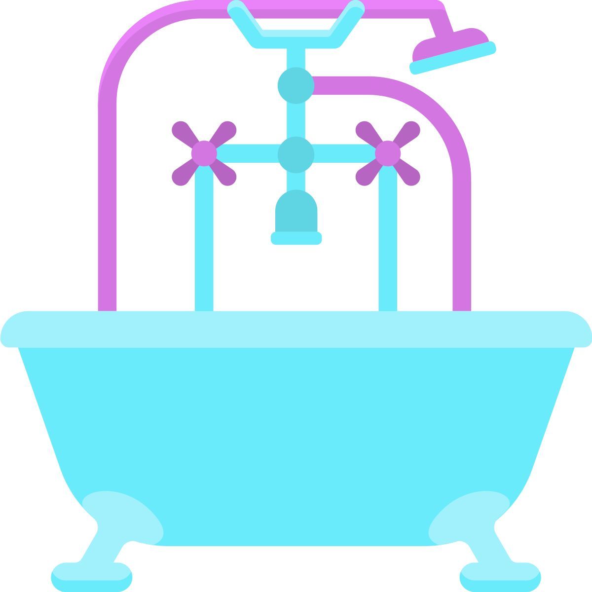 淋浴间和浴缸 icon