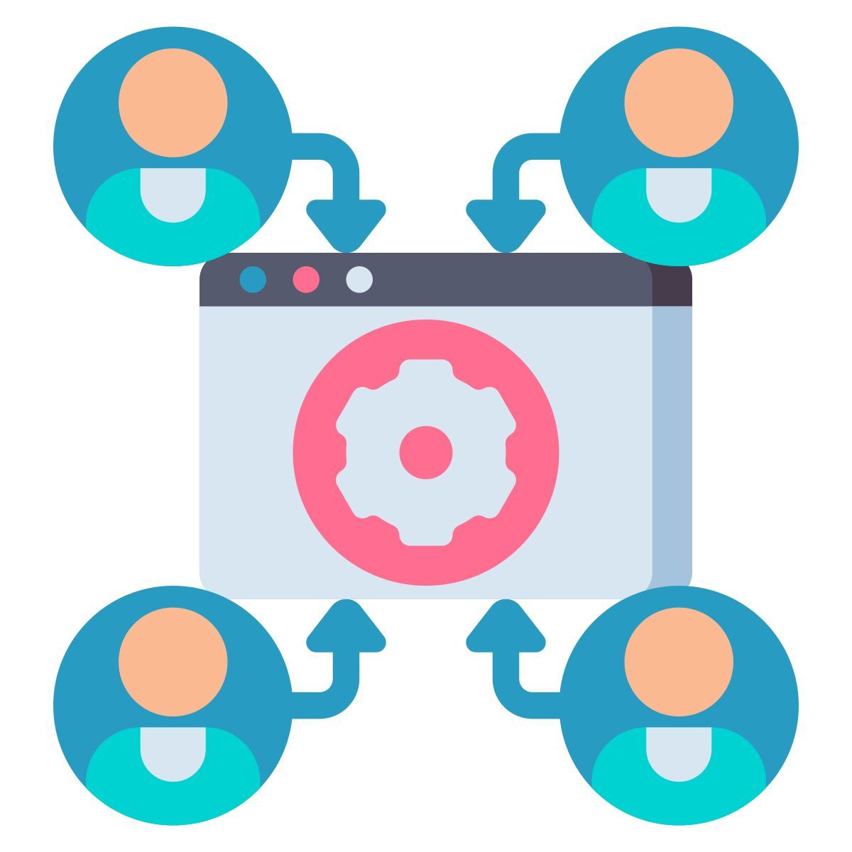 sistema di gestione dei contenuti icon