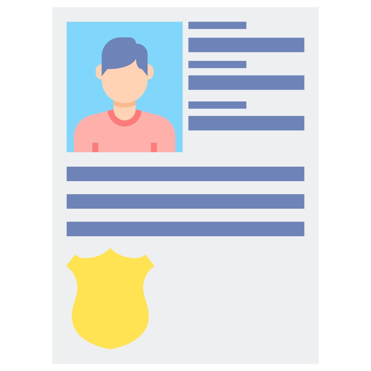 criminal record icon