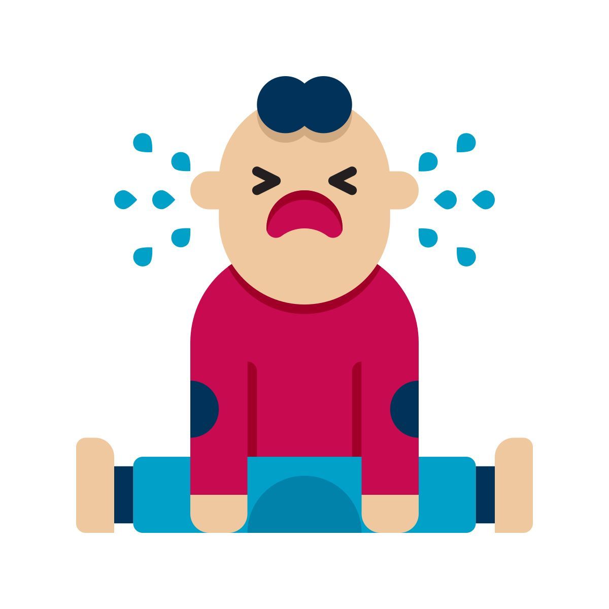 crying baby icon