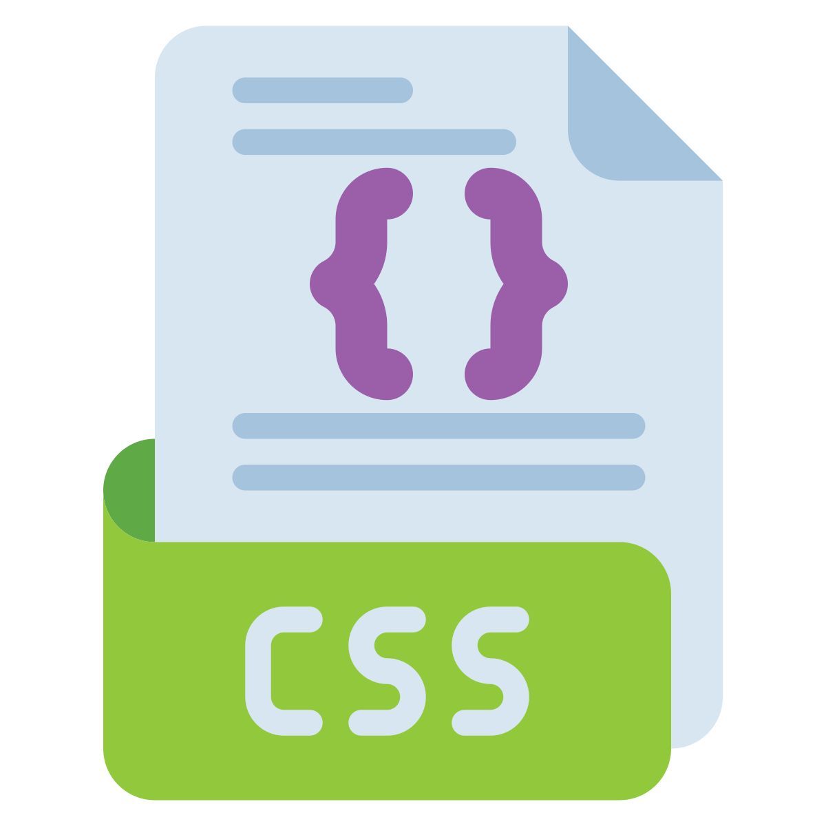 type de fichier css icon