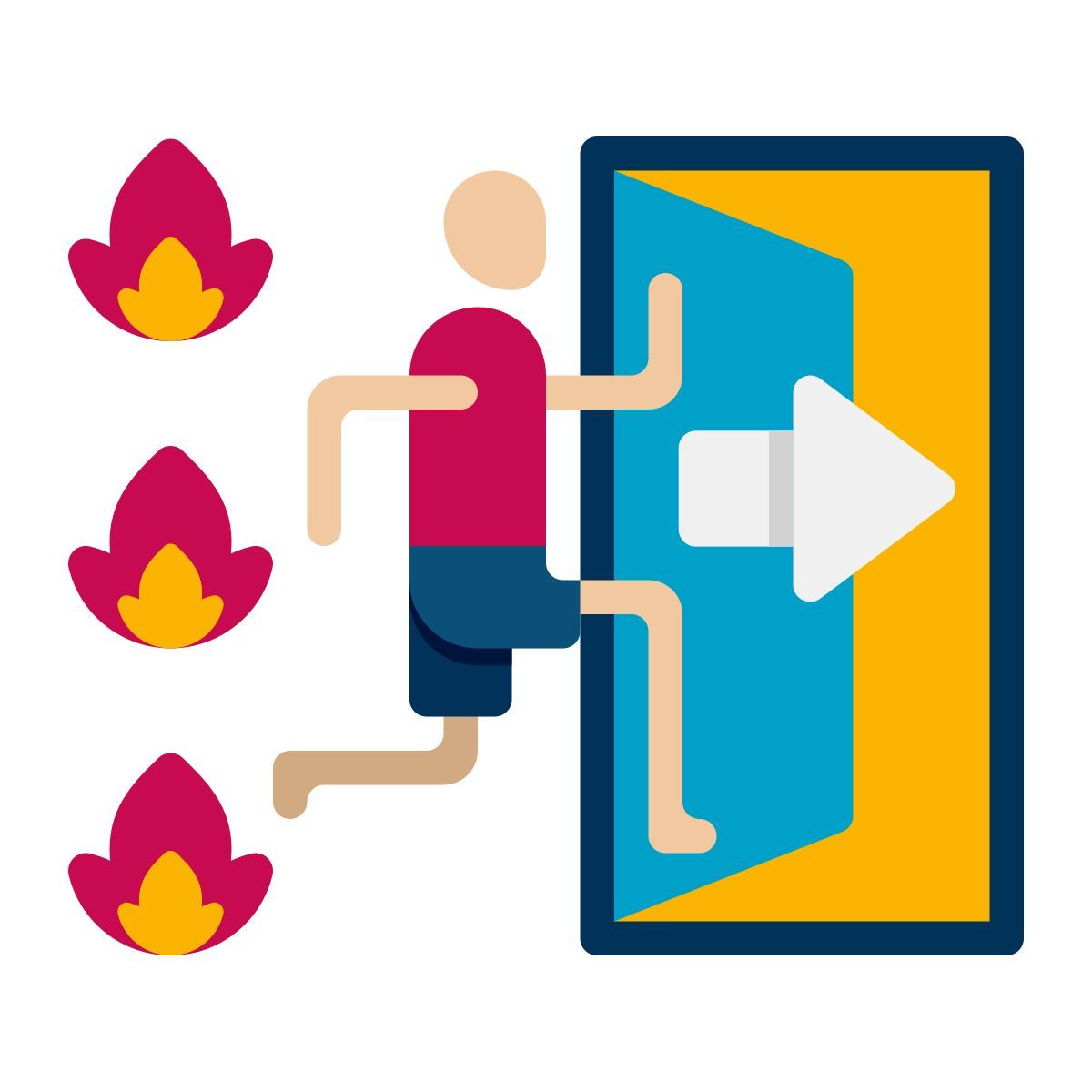 uscita di sicurezza icon