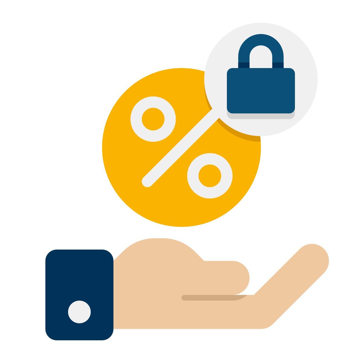 fixed interest rate icon