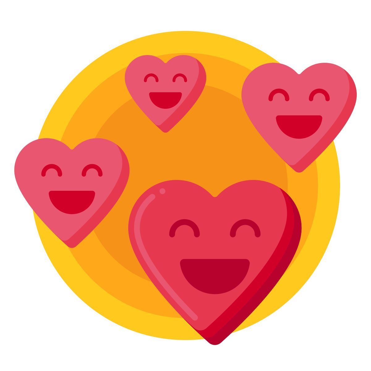 填充的爱心 icon