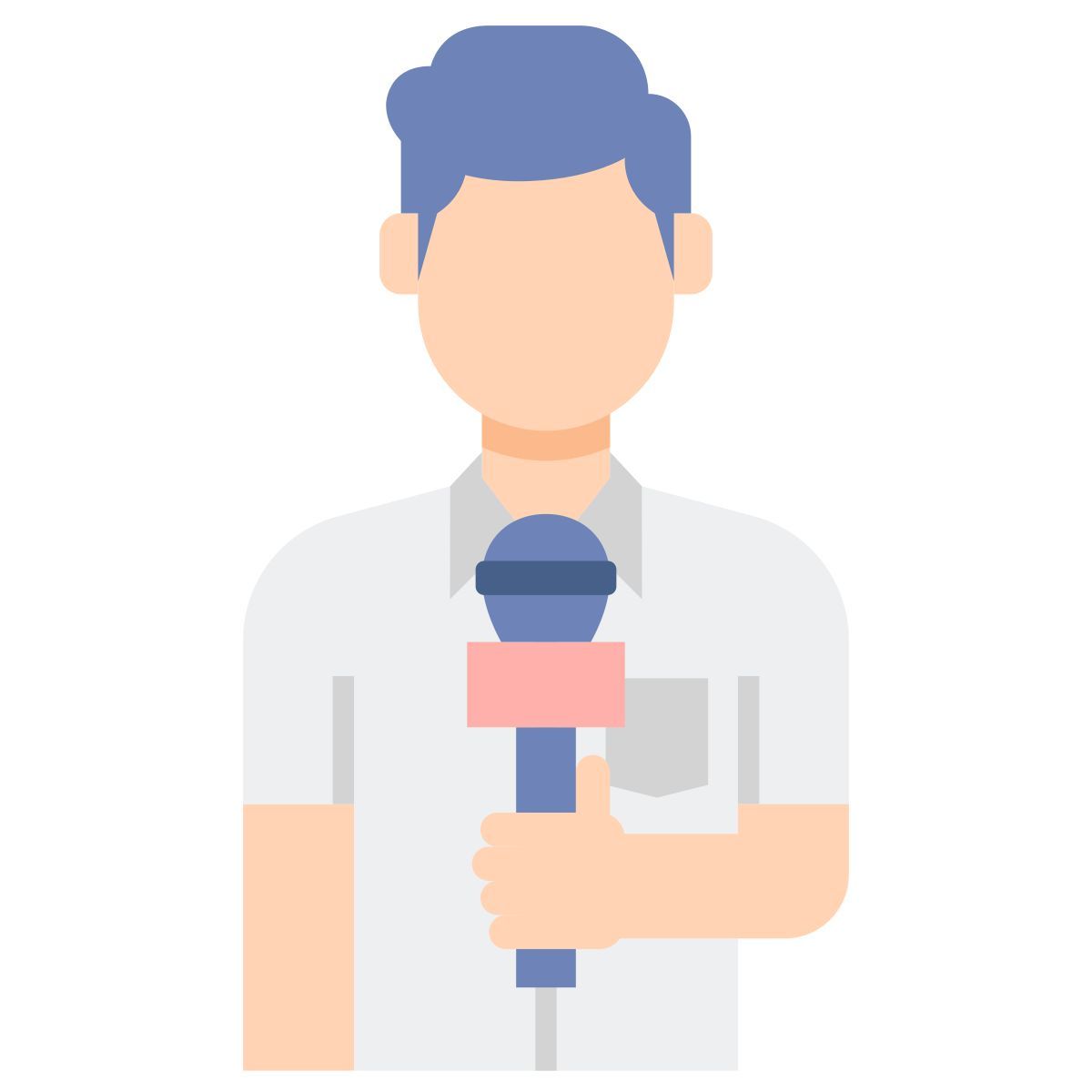 male journalist icon
