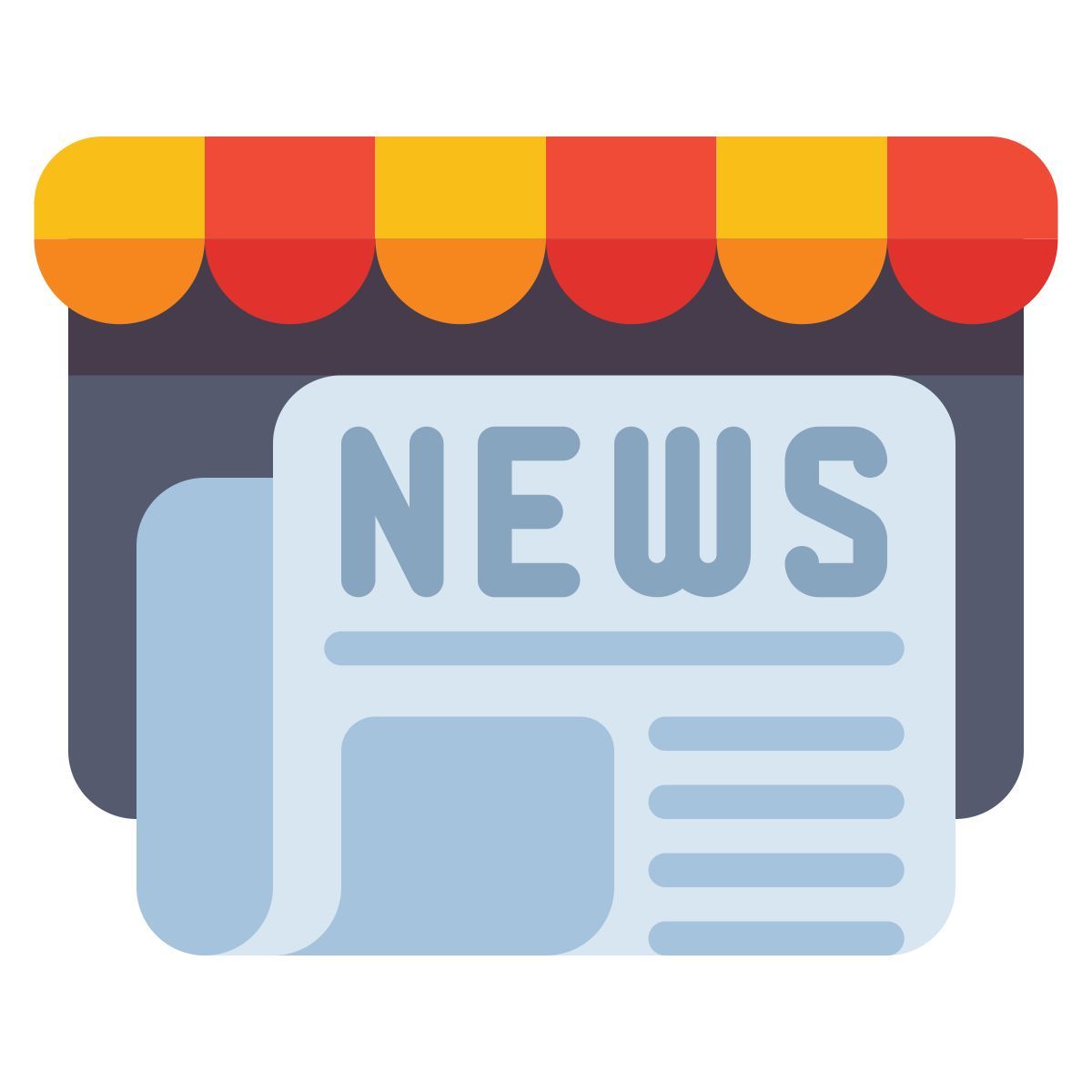 puesto de periódicos icon