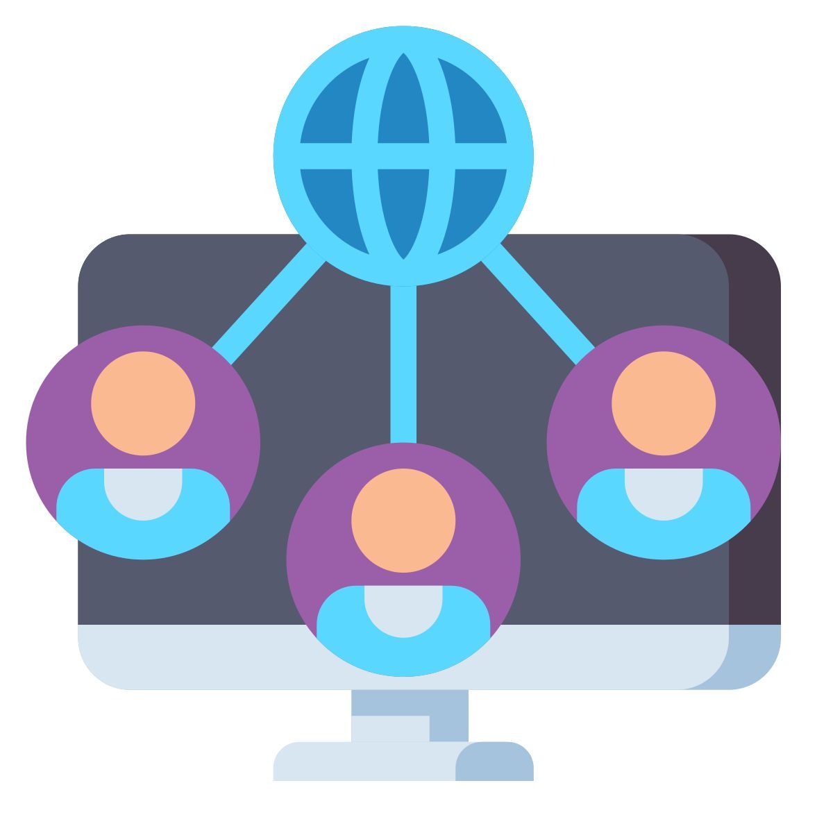 comunidad en línea icon