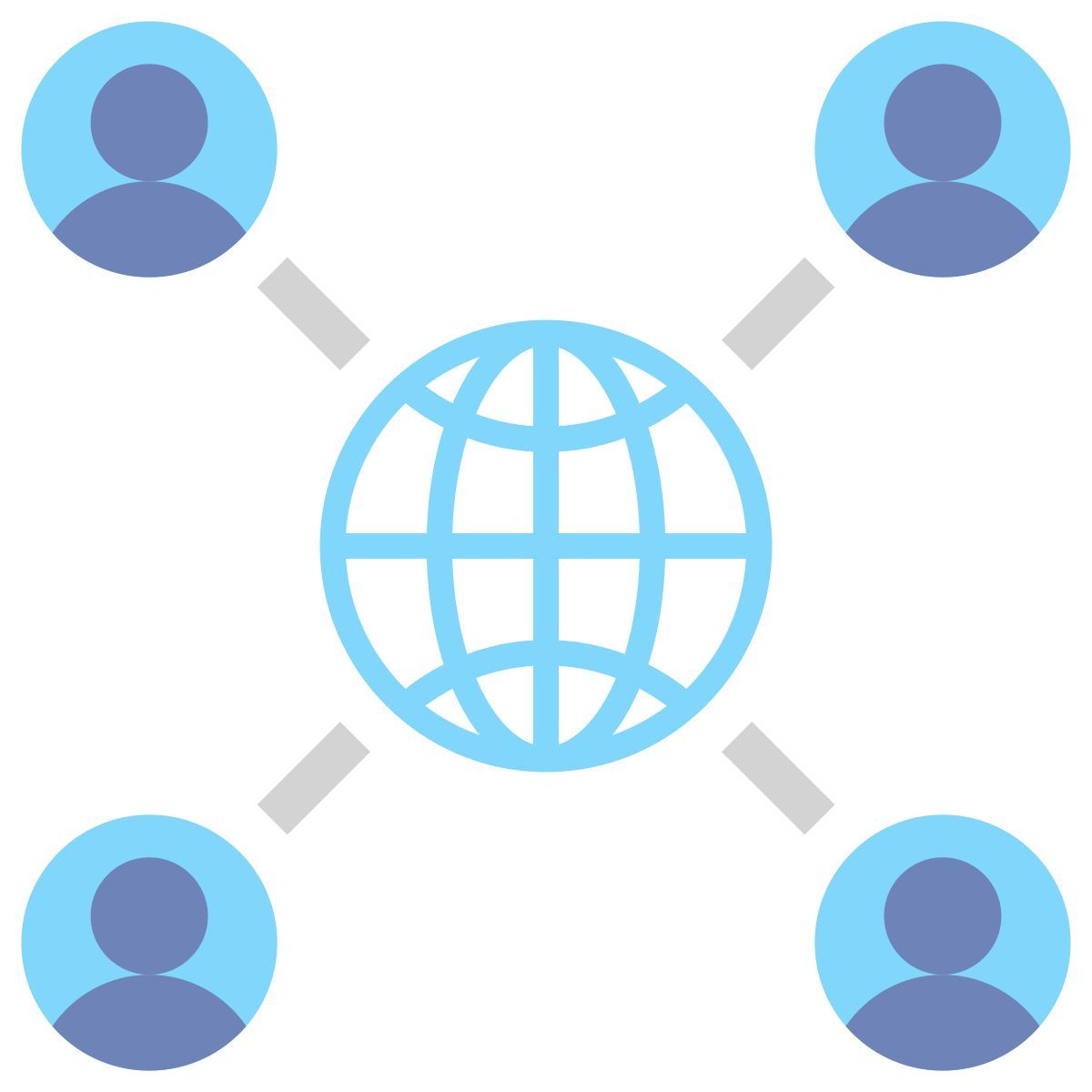 comunidad en línea icon