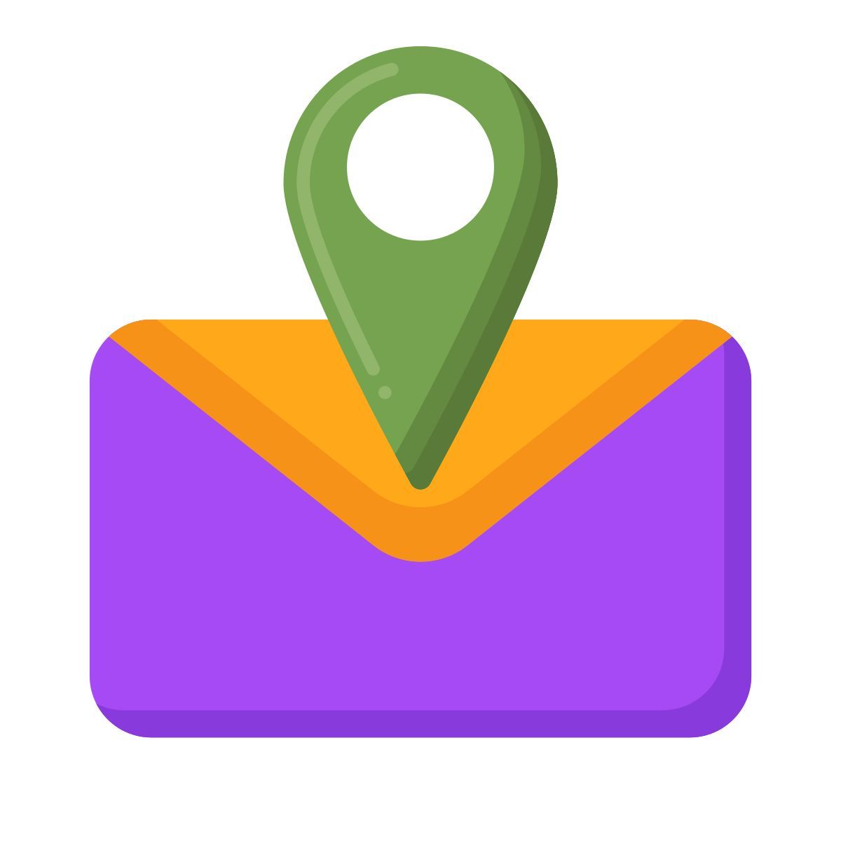 caixa de correio com carta icon