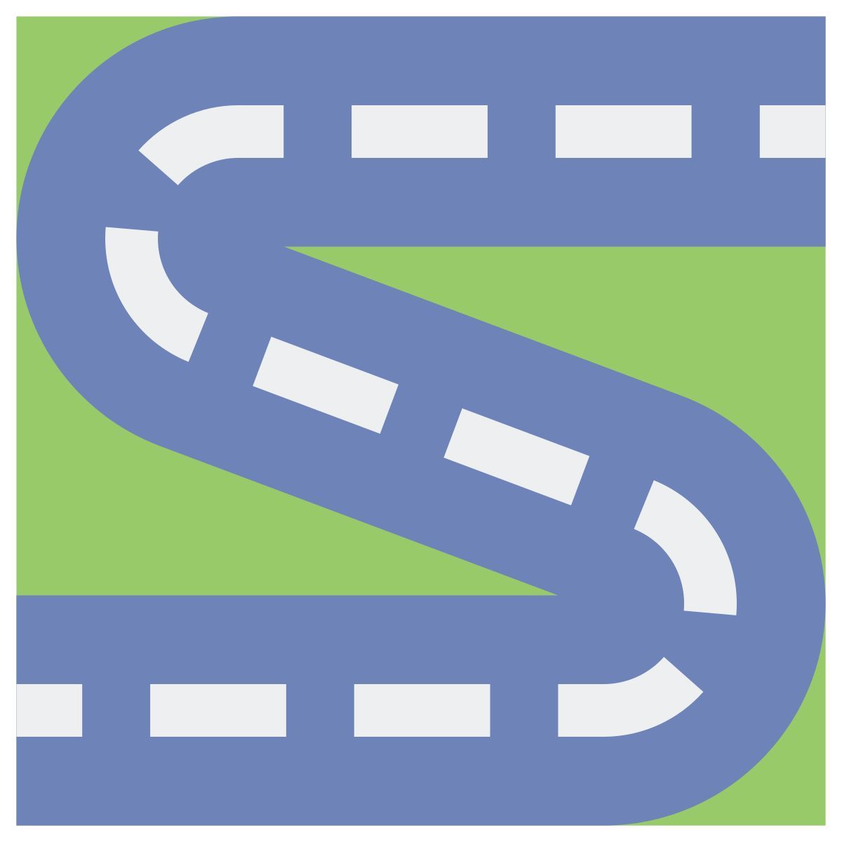 sharp bend icon