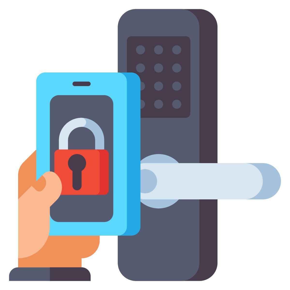 intelligentes schloss icon