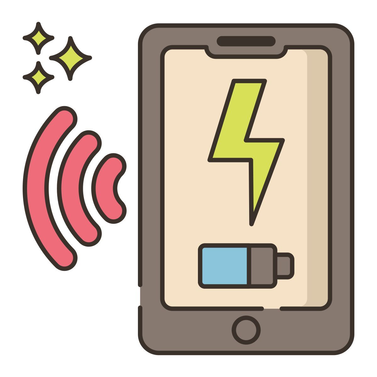 ricarica wireless icon