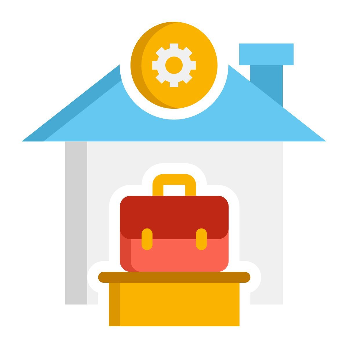 von zuhause aus arbeiten icon