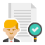 external background-check-moving-and-storage-flaticons-flat-flat-icons-2 icon