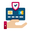 external chargeback-insurance-flaticons-flat-flat-icons icon