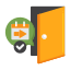 external check-in-hospitality-services-flaticons-flat-flat-icons-3 icon