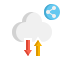 external cloud-sharing-work-from-home-flaticons-flat-flat-icons icon