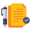 external document-online-education-flaticons-flat-flat-icons icon