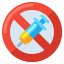external no-vaccines-vaccines-and-vaccination-flaticons-flat-flat-icons icon
