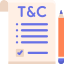 external terms-and-conditions-e-commerce-flaticons-flat-flat-icons icon
