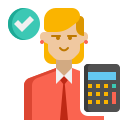 external accountant-digital-nomad-flaticons-flat-flat-icons icon