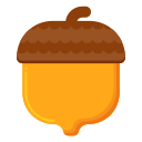 external acorn-autumn-season-flaticons-flat-flat-icons icon