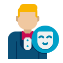 external actor-creativity-flaticons-flat-flat-icons icon