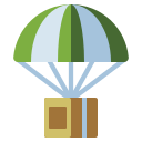 external airdrop-battle-royale-flaticons-flat-flat-icons icon