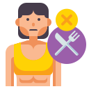 external anorexia-psychology-flaticons-flat-flat-icons icon