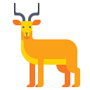 external antelope-in-the-wild-flaticons-flat-flat-icons icon