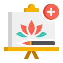 external art-therapy-medical-and-healthcare-flaticons-flat-flat-icons icon